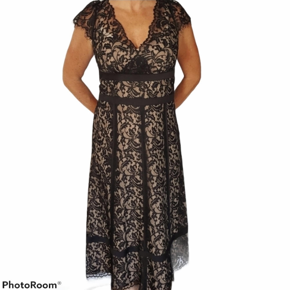 LOFT Lace Midi Dress Size 10
